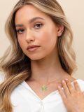 TOUPOP 14K Yellow Gold Butterfly Pendant Necklace For Women Birthday Gifts-0-1