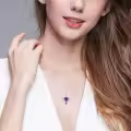wholesale 925 Sterling Silver Amethyst Birthstone Necklaces Wholesale for Women-0-4
