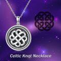 wholesale TOUPOP Celtic Knot Necklace Sterling Silver Luck Irish Knot Pendant Necklace Birthday Christmas Jewelry Gifts For Women -0-2