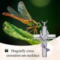 TOUPOP 925 Sterling Silver Butterfly Ladybug Cardinal Dragonfly Bee Hummingbird Cremation Urn Necklace-0-4