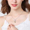 wholesale 925 Sterling Silver Rose & Honeybee Infinity Love Pendant Necklace for Women and Teen Girls-0-1