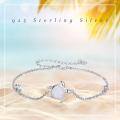 wholesale 925 Sterling Silver Opal Sea Turtle Bracelet - Ocean Nature Jewelry for Women-0-3