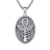 wholesale 925 Sterling Silver Egyptian Ankh Pendant Necklace-A-ANKE