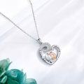 wholesale 925 Sterling Silver Heart Love Birds Pendant Necklace for Women Anniversary Gifts-0-1