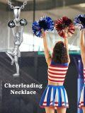 wholesale 925 Sterling Silver Gymnastics Pendant Necklace - 3D Figure Design with Ribbons and Balls Charm for Women's Dance Gifts in Box-0-3
