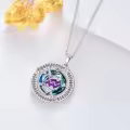 TOUPOP Sterling Silver Crystal Zodiac Necklace Constellation Pendant Gift-0-4