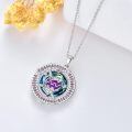 TOUPOP Sterling Silver Crystal Zodiac Necklace Constellation Pendant Gift-0-4