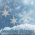 wholesale Sterling Silver Snowflake Dangle Drop Earrings for Women Christmas Jewelry Gifts-0-7