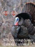 wholesale Sterling Silver Pumpkin Turkey Mushroom Dangle Earrings-0-11
