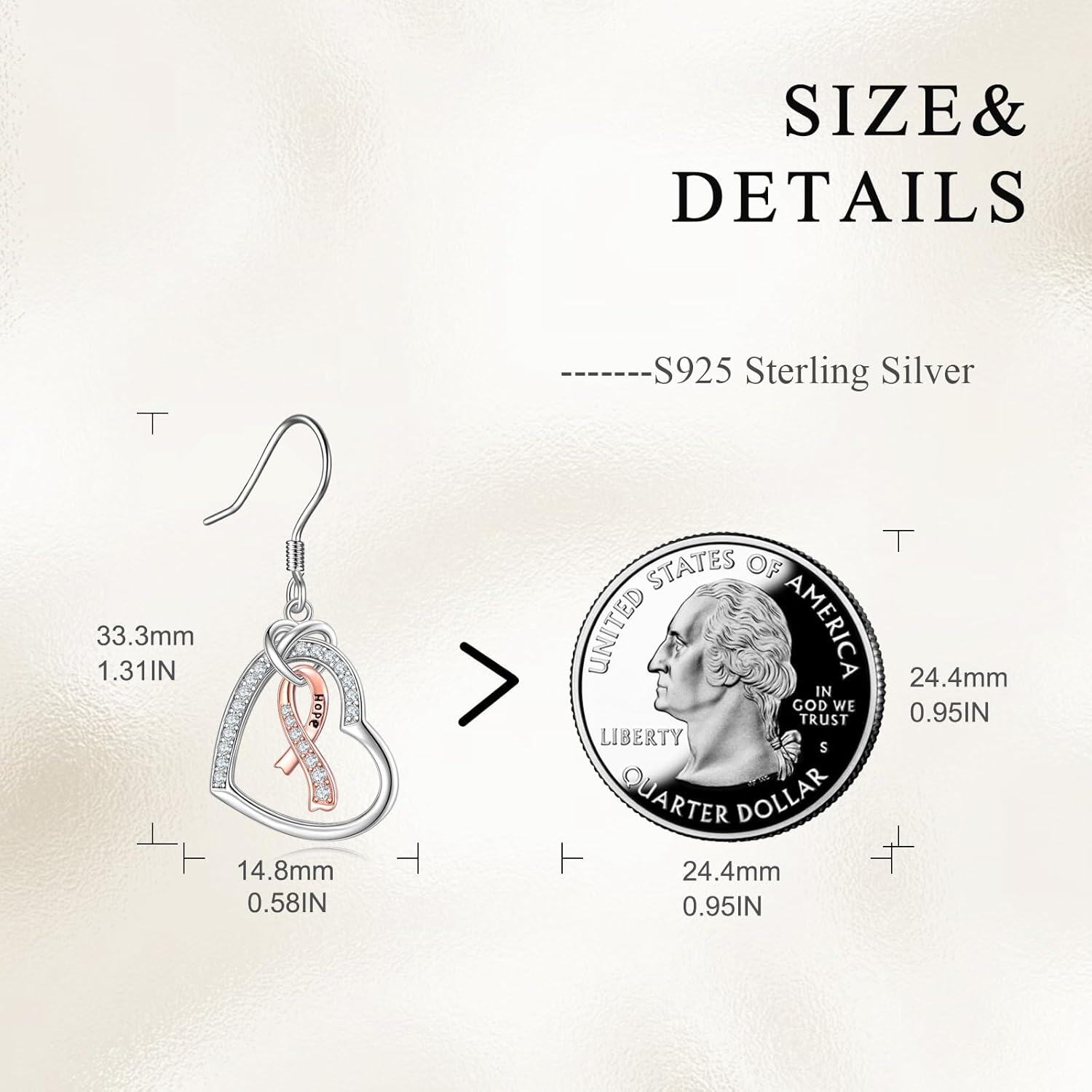  Sterling Silver Monkey Earrings Cute Animal Heart Dangle Jewelry Gifts for Women ( chars)-0-4
