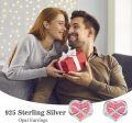 wholesale  Sterling Silver Opal Heart Stud Earrings for Women Minimalist Fashion -0-11