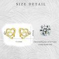 wholesale 925 Sterling Silver White Gold Moissanite Diamond Earrings - 2Pcs 11mm Round Brilliant Cut D-F VVS-0-2