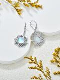 wholesale 925 Sterling Silver Blue Moonstone Bohemian Drop Earrings for Women-0-2