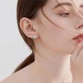 wholesale 925 Sterling Silver Cat Ear Studs With Moonstone-0-4