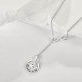 wholesale Sterling Silver NA Recovery Symbol Necklace Sobriety Gift for Women-0-25