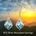 wholesale 925 Sterling Silver Mountain Abalone Shell Drop Earrings - Mother's Day Gifts for Her-0-1
