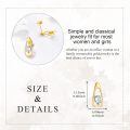 wholesale 14K Gold Heart Shaped Cubic Zirconia Stud Earrings for Women-0-1