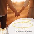 wholesale 14k Gold Bracelet Purple Moissanite Bezel Set Adjustable Chain For Women-0-2