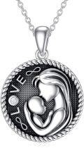 wholesale 925 Sterling Silver Love & Infinity Pendant Necklaces - Gifts for Grandmas Wives and Mothers on Mother's Day-0-0