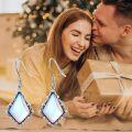 wholesale 925 Sterling Silver Rainbow Moonstone & Black Onyx Kite Shape Dangle Drop Earrings for Women - Vintage Style  Set-0-4