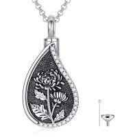 wholesale 925 Sterling Silver Lapis Lazuli Heart Necklace Wholesale With Diamonds And Funnel-11-Chrysanthemum-Custom-11-Chrysanthemum
