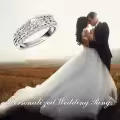 TOUPOP 14K Gold Moissanite 2ct Round Diamond Cut Vintage Engagement Rings-0-1