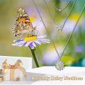 wholesale 925 Sterling Silver Daisy Flower Butterfly Layered Necklaces for Women Gifts-0-5