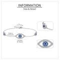 wholesale 925 Sterling Silver Evil Eye Bracelet for Women Summer Jewelry Holiday Gifts-0-4