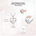 wholesale 925 Sterling Silver Hypoallergenic Daughter Infinity Heart Pendant Necklace Gift for Women-0-2