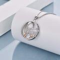 wholesale 925 Sterling Silver Cubic Zirconia Heart Mother Daughter Necklace Gift for Mom Nana Wife-0-3