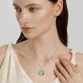 wholesale 925 Sterling Silver Tennis Player Tree Of Life Crystal Pendant Necklace Rose Gold-0-1