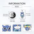 wholesale 925 Sterling Silver & Abalone Shell Owl Necklace - Wisdom Protection Intuition Jewelry Gift for Women-0-2
