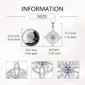 wholesale 925 Sterling Silver 925 Celtic Knot Pentagram Triskele Hecate Goddess Necklace for Women-0-3
