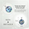 wholesale 925 Sterling Silver Abalone Shell Owl Pendant Necklace for Women - Animal s-0-3