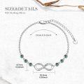 wholesale 925 Sterling Silver 12 Birthstones Infinity Daughter Link Bracelet Gift from Mom-0-3