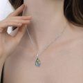 wholesale 925 Sterling Silver Bee Honeycomb Teardrop Pendant With Zirconia-0-1