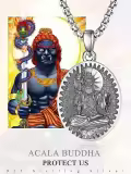 wholesale 925 Sterling Silver Zodiacl Bodhisattva Pendant Necklaces Wholesale  Buddha Talisman Protection Jewelry for Men with 24+2 Round Chain-0-5