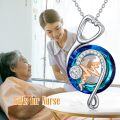 wholesale Nurses Day Gifts Sterling Silver Stethoscope Necklace Nursing Crystal Nurse Necklace Stethoscope Jewelry Gifts For Graduation Medical Student Doctor Nurse Gifts For Women Cool Gifts For Nurses Nurses Day Mothers Day Gifts -0-1