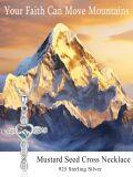wholesale 925 Sterling Silver Abalone Shell Mountain Heart Cross Pendant Necklace for Women-0-3