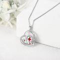 wholesale 925 Sterling Silver Nurse Heart Pendant Thank You Gift for Doctor Medical Jewelry-0-2