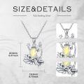 wholesale 925 Sterling Silver Crystal Frog Birthstone Pendant Necklace for Women-0-4