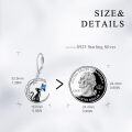 wholesale 925 Sterling Silver Cat & Butterfly Moon Drop Earrings for Women Gifts-0-3