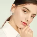 wholesale 925 Sterling Silver 925 Lotus Flower Leverback Dangle Drop Hoop Earrings Wholesale for Women s-0-5