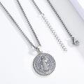 wholesale 925 Sterling Silver Saint Benedict Medal Necklace with Cross and Religious Symbols for Men & Women-0-2