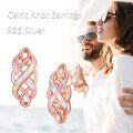 wholesale 925 Sterling Silver Celtic Knot Opal Stud Earrings for Women - Good Luck Irish Jewelry-0-29