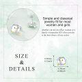 wholesale 925 Sterling Silver 925 Penguin Stud Earrings with Gold Accents & Black Eyes-0-4