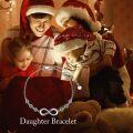 wholesale 925 Sterling Silver 12 Birthstones Infinity Daughter Link Bracelet Gift from Mom-0-5