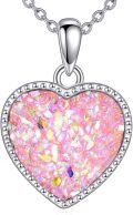wholesale 925 Sterling Silver Pink Drusy Heart Pendant Necklace - Valentine's Day Gifts for Her-0-0