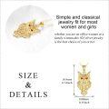 wholesale 14K Gold Celtic Knot Owl Pendant Necklace - Christmas & Birthday Gifts for Her-0-4