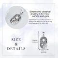 wholesale 925 Sterling Silver Aquarius Zodiac Sign Pendant Necklace for Women-0-4
